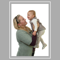 family portrait Mother and baby