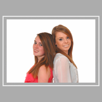 family portrait of two sisters